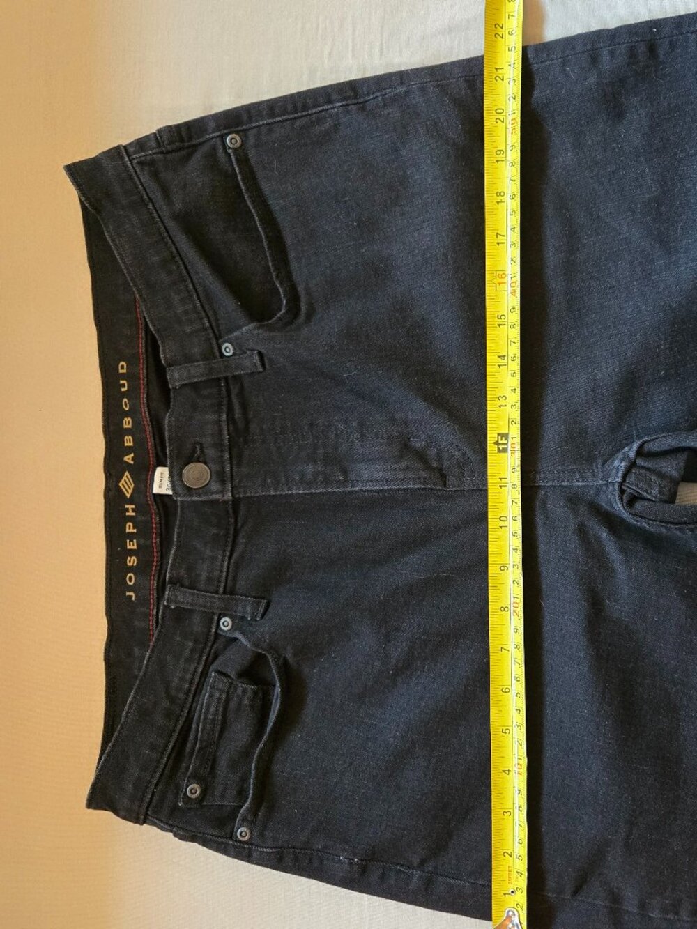 Joseph Abboud Men’s Slim Fit Black Jeans 36x30 Premium Stretch Denim - Picture 6 of 12